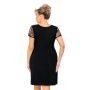 Czarna koszula nocna z koronką - Violetta plus size - 3
