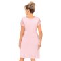 Koszula nocna damska z koronką - Livia plus size pudrowy róż - 3