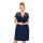 Koszula nocna damska z koronką - Livia plus size granatowa
