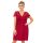 Koszula nocna damska z koronką - Livia plus size bordowa