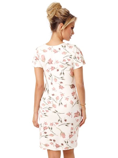 Koszula nocna wiskozowa w kwiaty - Amaris - 3
