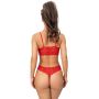 Biustonosz soft koronkowy - 245 czerwony - 5