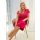 Elegancka koszula nocna - Silvana plus size malinowy