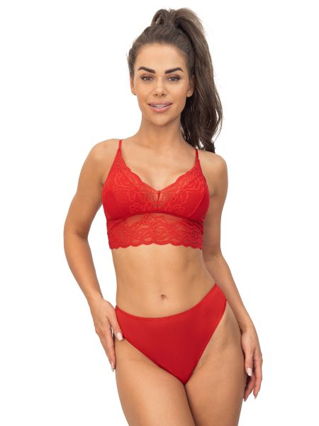Top koronkowy seksowny - 244 czerwony