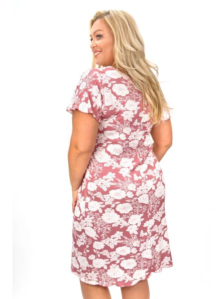 Koszula nocna w kwiaty - Tina plus size - 3