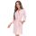 Women`s viscose bathrobe - Sonia powder pink