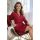 Elegant lace bathrobe - Sonia burgundy