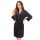 Black women`s viscose bathrobe - Sonia black