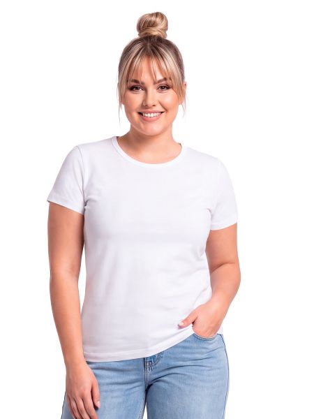 107 biały plus size podkoszulek - 2
