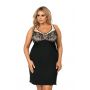 Sarah czarna plus size - koszulka nocna - 2