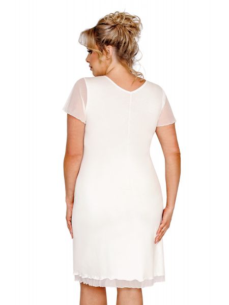 Ivana ecru plus size - koszulka nocna - 2