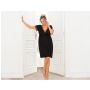 Czarna koszula nocna plus size z koronką - Hana - 4